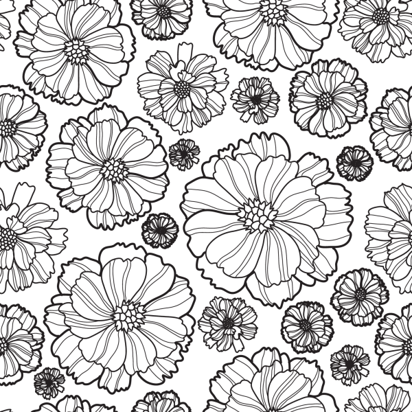 Орнамент цветы