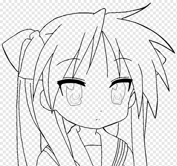 Аниме для раскрашивания простые