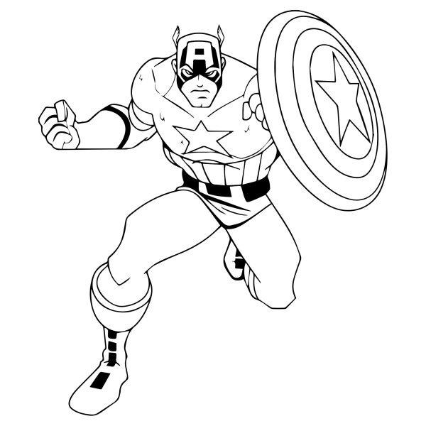 Раскраска героя Халк Marvel