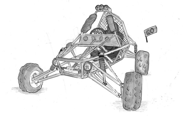 Багги Gokart 80 чертежи