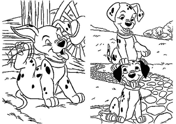 Раскраски две на одной странице