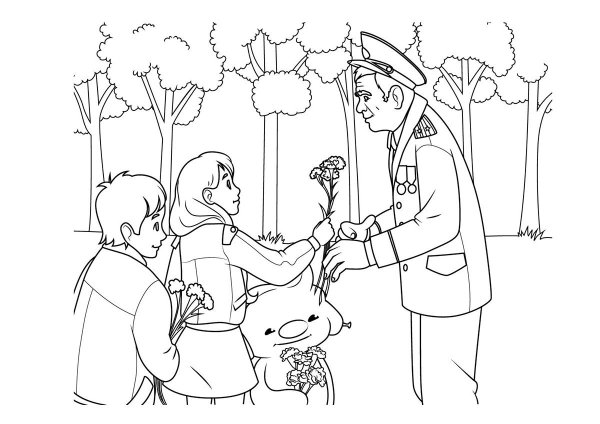 Раскраска день Победы