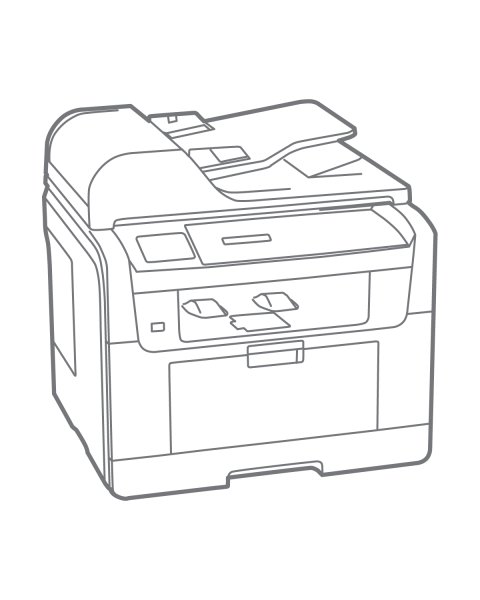 Офисный принтер Xerox сбоку схема