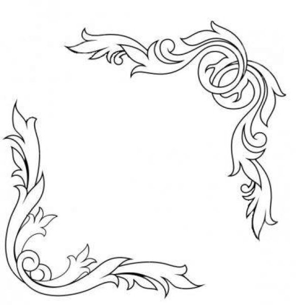 Красивые узоры для рамки