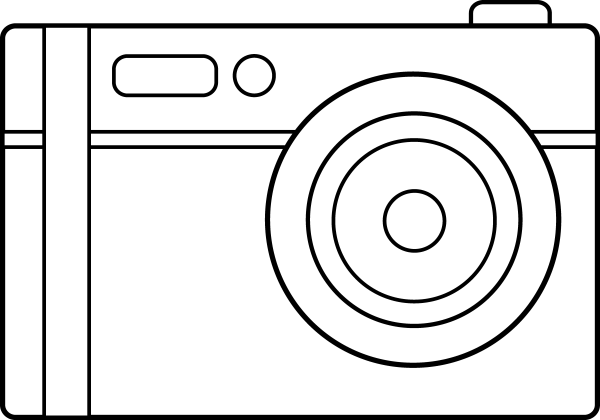 Картинки раскраски камеры (53 фото)