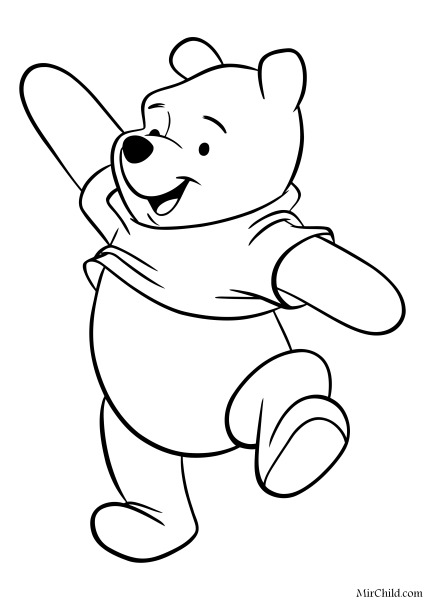 Раскраски героев мультфильмов Винни пух