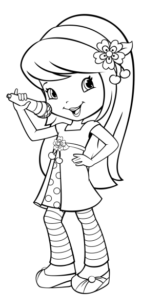 Раскраска Шарлотта Земляничка Черничка