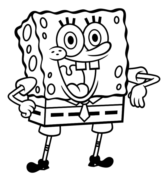 Раскраски губка Боб квадратные штаны