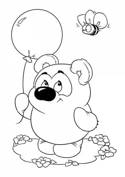 Раскраска Винни пух Дисней