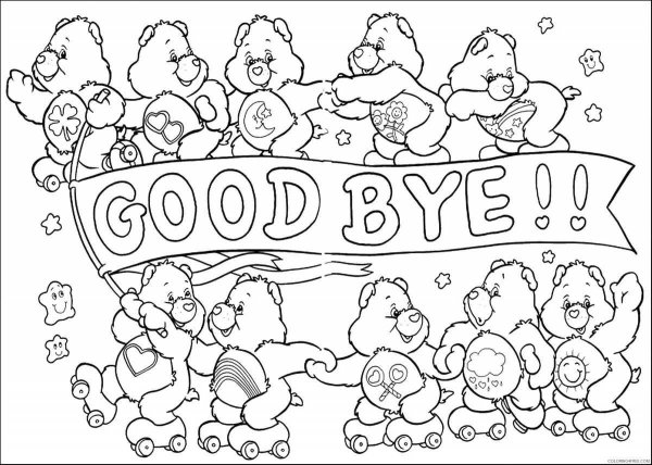 Раскраска hello Goodbye