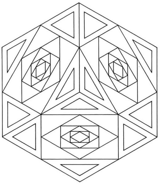 Сложные геометрические узоры