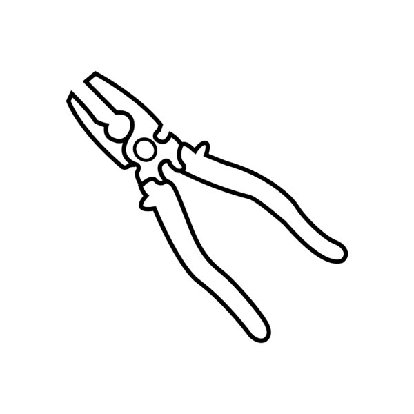 Плоскогубцы раскраска