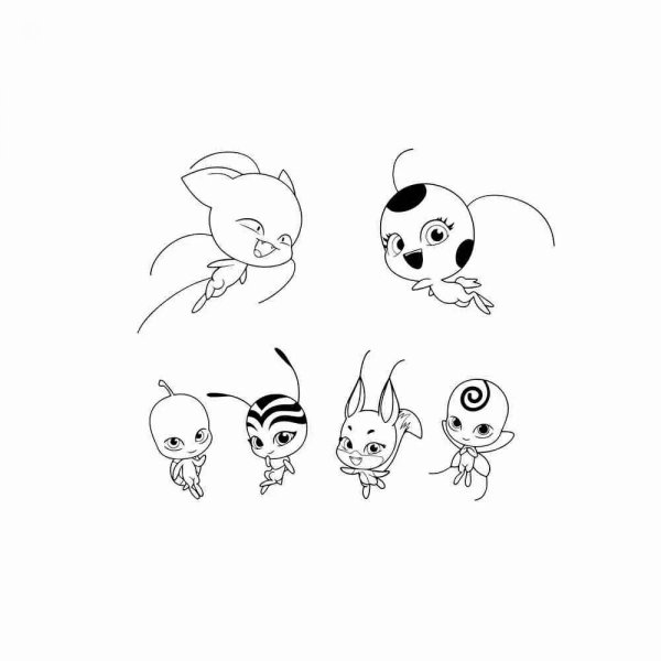 Раскраска леди баг КВАМИ