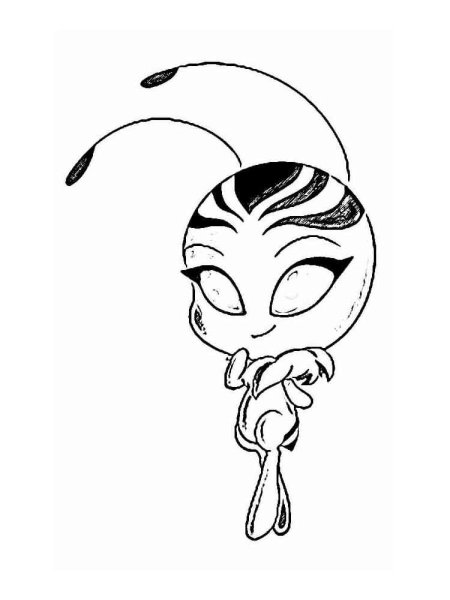 Раскраска леди баг КВАМИ