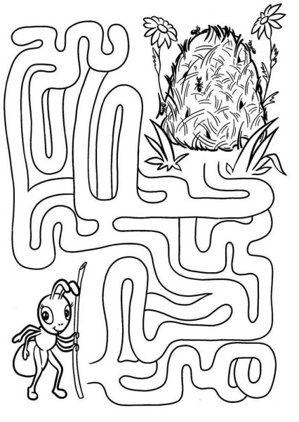 Для детей 5 лет развивающие задания лабиринты