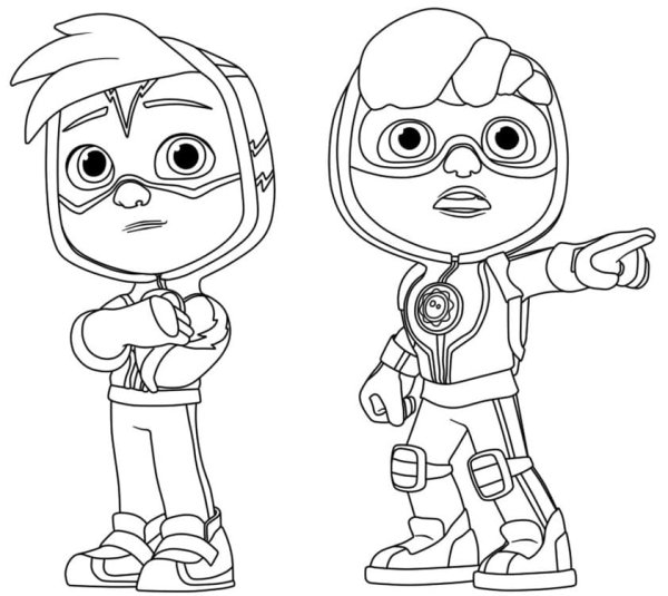 Раскраска команда паки