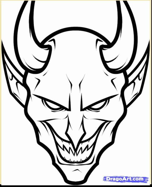 Дьявол рисунок карандашом