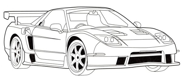 Honda NSX 2000 раскраска
