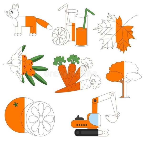 Изучаем оранжевый цвет