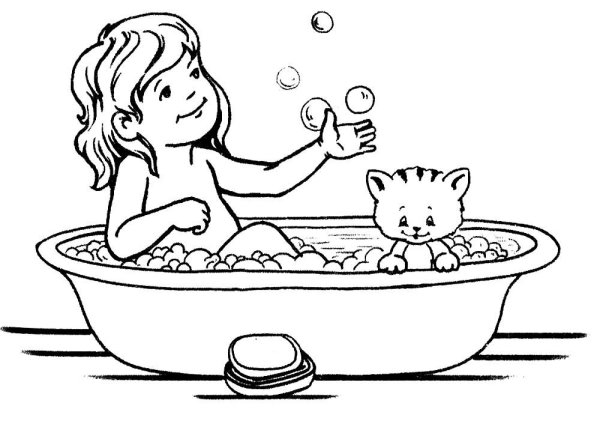 Раскраска вода