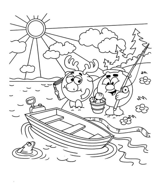 Сюжетные раскраски для детей