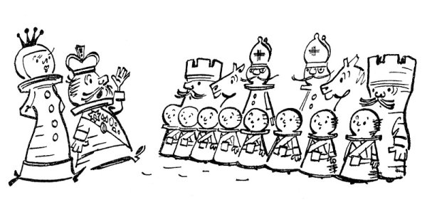 Раскраска шахматное королевство