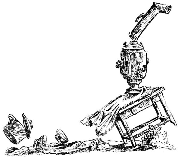 Иллюстрации Федорино горе Чуковский раскраска