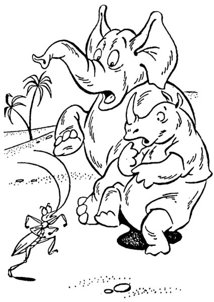 Раскраска Мойдодыр Чуковский