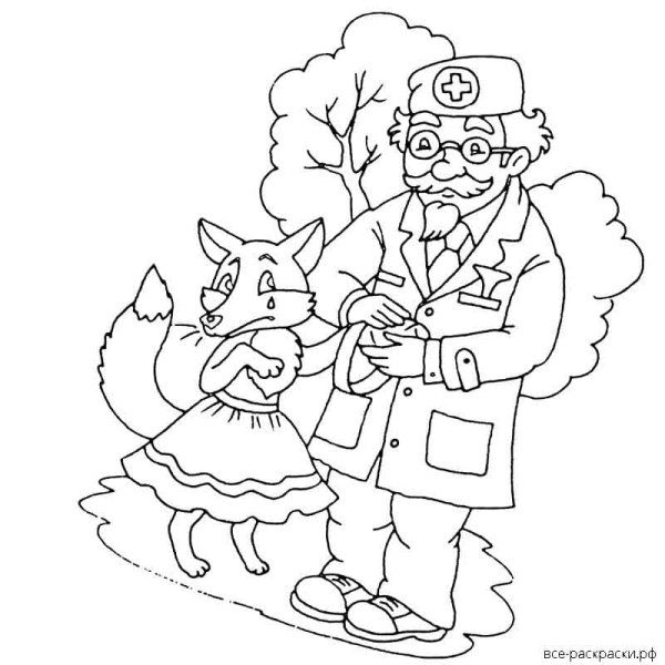 Корней Чуковский Мойдодыр раскраска
