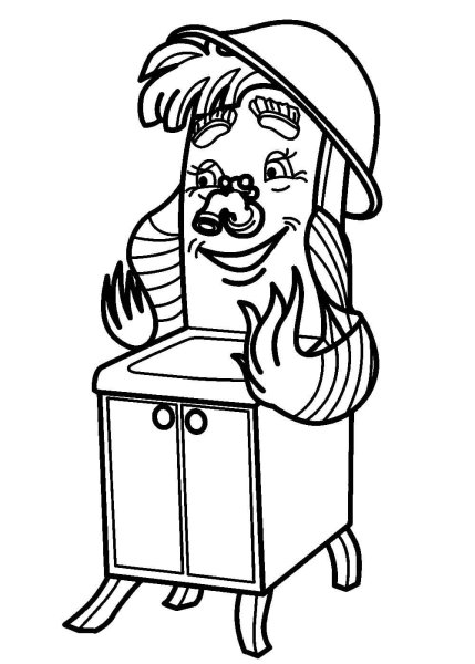 Чуковский доктор Айболит раскраска для детей