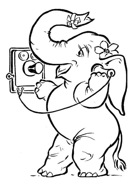 Разукрашка Чуковского Айболит