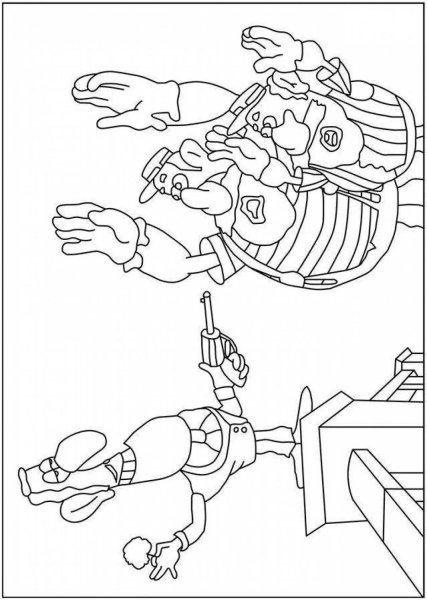 Матрос раскраска для детей